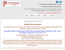 Tablet Screenshot of personalizedexperts.com